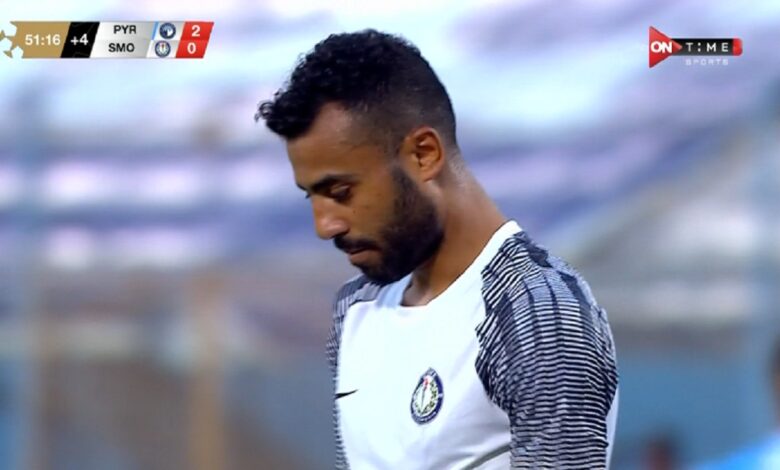 شاهد:حسام حسن يهدر ركلة جزاء أمام بيراميدز في الدوري المصري