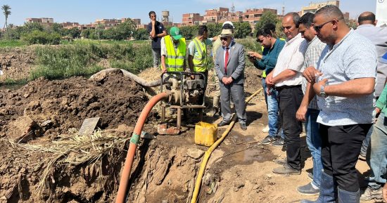 رئيس شركة مياه القليوبية يوجه بسرعة إنهاء أعمال إصلاح خط مياه شبين القناطر