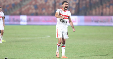 إصابة حمزة المثلوثى فى مباراة الزمالك وبلاك بولز بالكونفدرالية