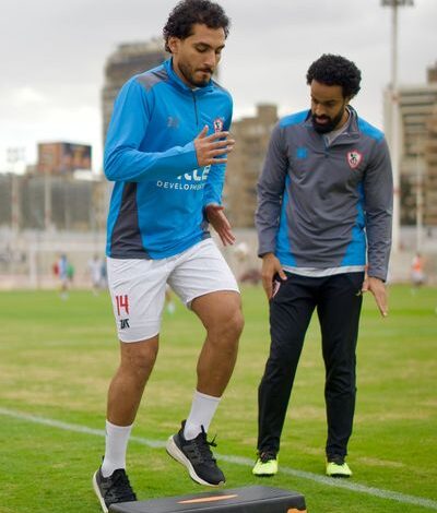 شاهد أول ظهور لـ أحمد حمدى فى تدريب الزمالك بعد جراحة الصليبى